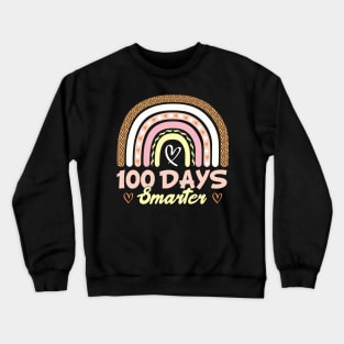 100 Days Smarter Gift For Kids Students And Teacher Crewneck Sweatshirt